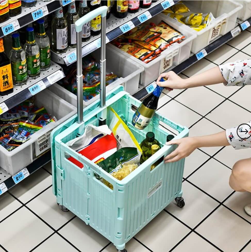 รถเข็นพับได้ MEDILA รุ่น TROLLEY0004GR สีเขียว_6